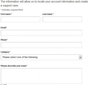 Symantec - Support - Form